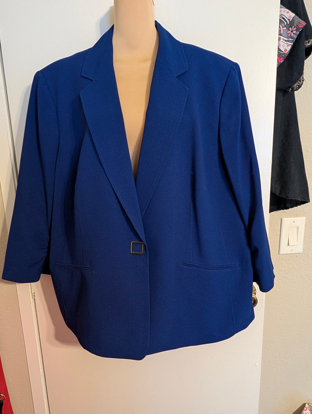 Kasper Royal Blue Blazer Women's Size 22W, Professional, Business, Dog Show